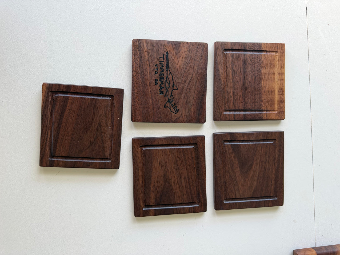 Black walnut Coasters (4)