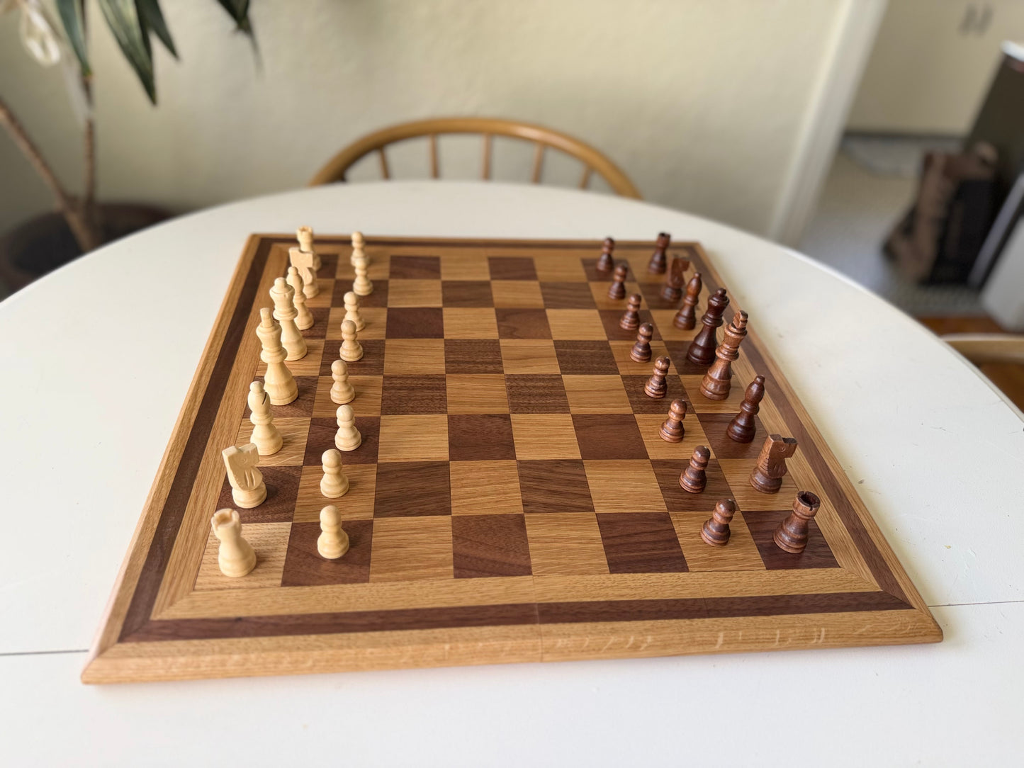 Chessboard- Black walnut and white oak