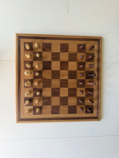 Chessboard- Black walnut and white oak