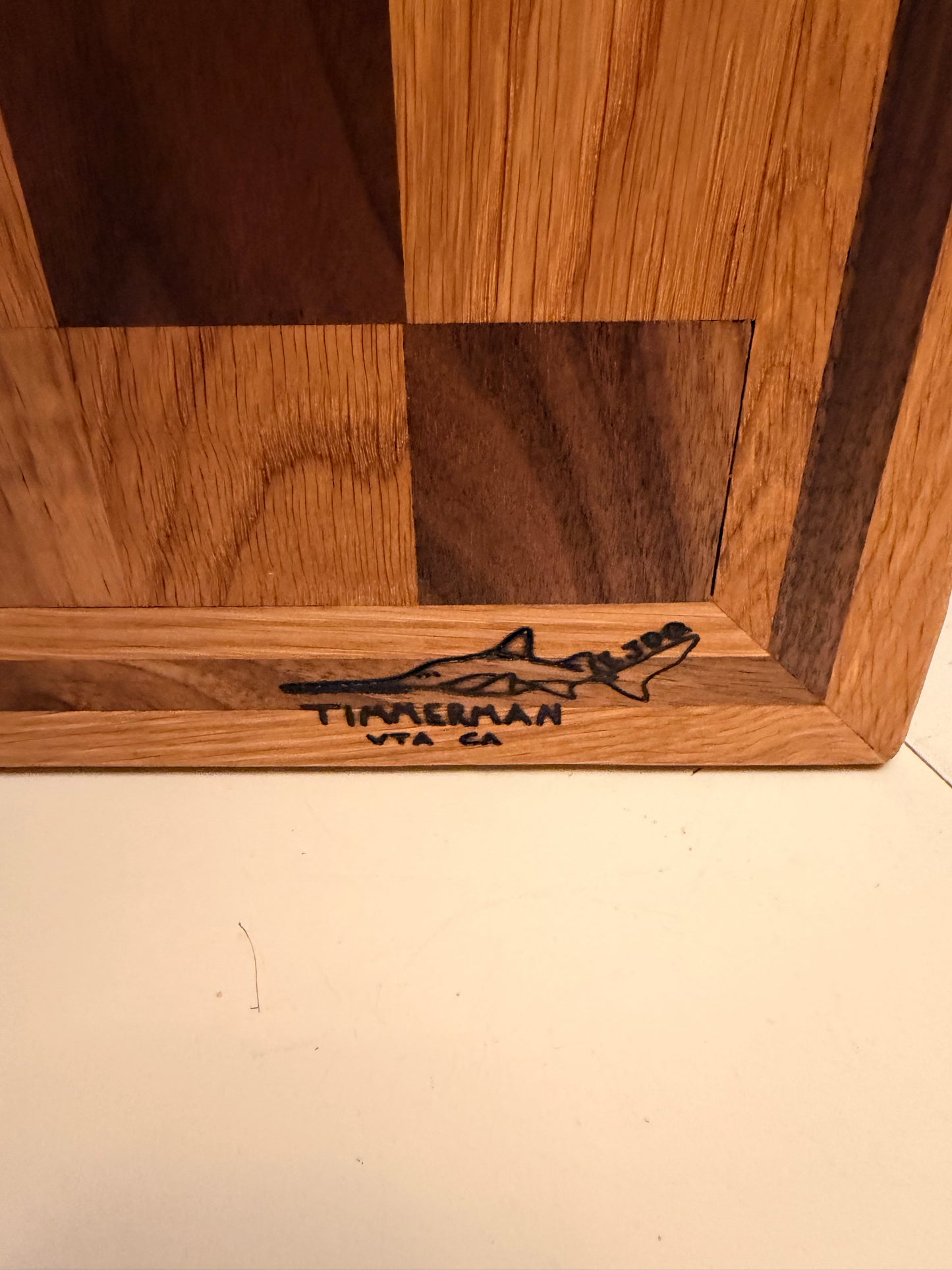Chessboard- Black walnut and white oak