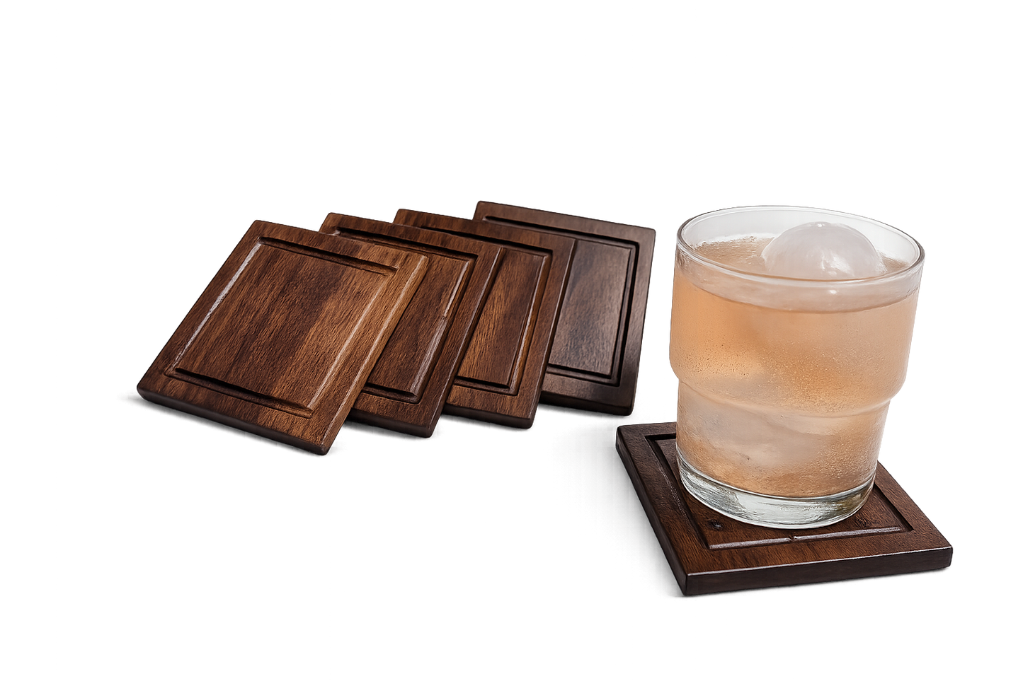 Black walnut Coasters (4)