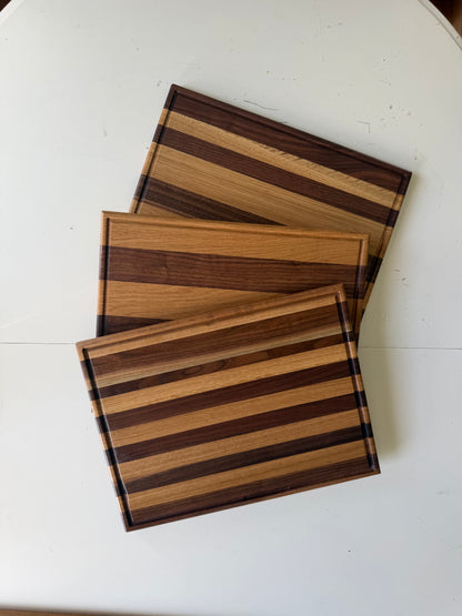 Black walnut and white oak Cutting Board