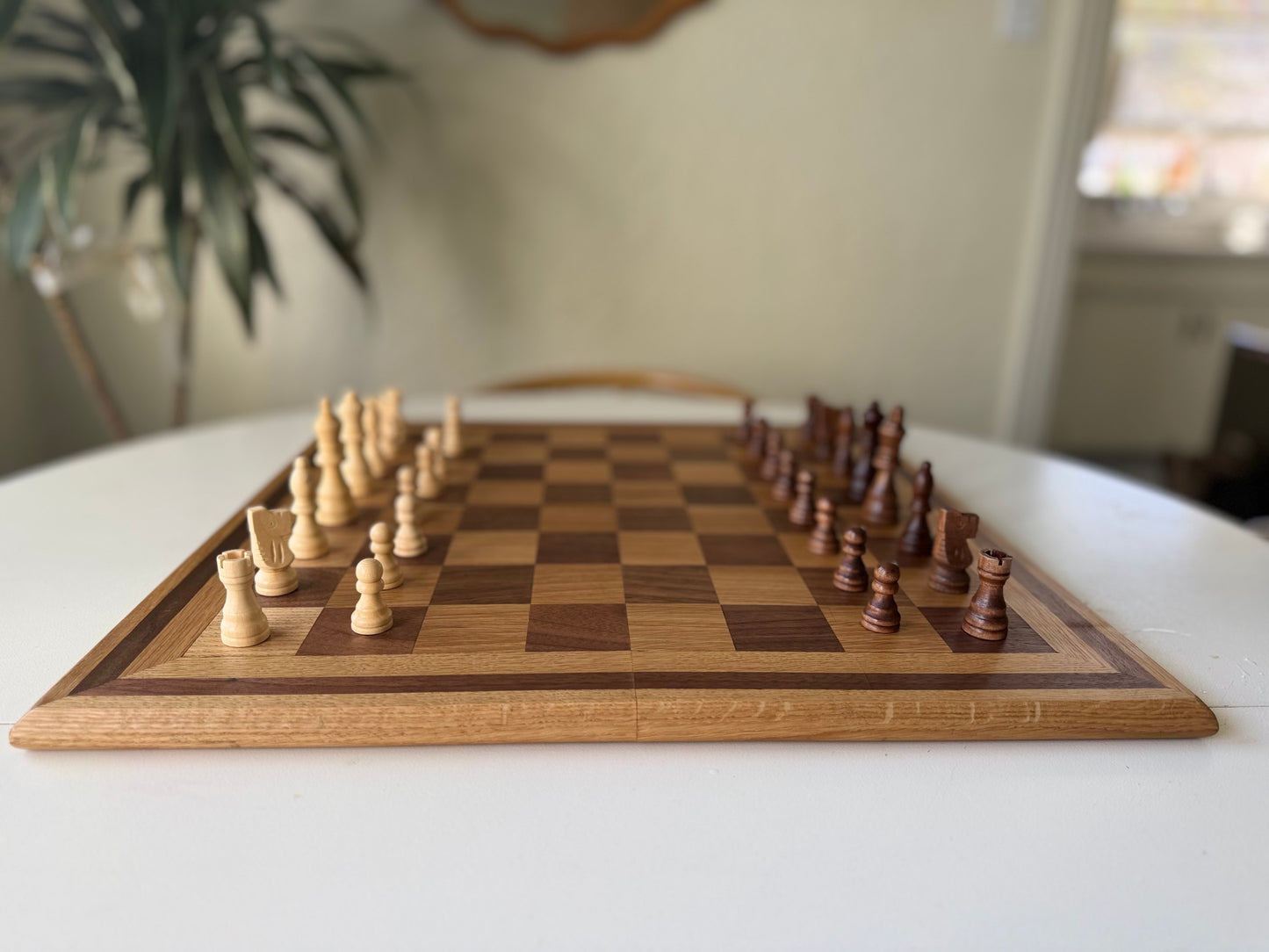 Chessboard- Black walnut and white oak