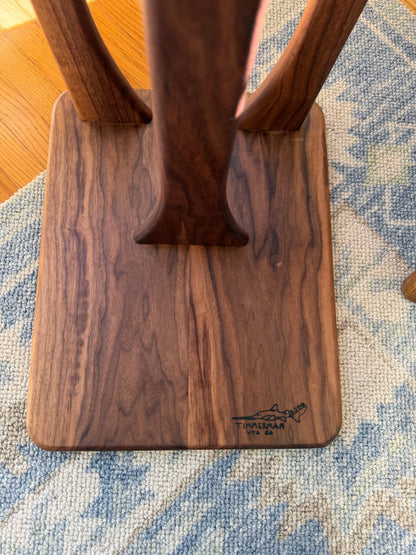 Mid-century modern side table - black walnut
