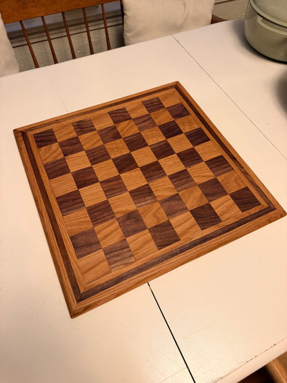 Chessboard- Black walnut and white oak